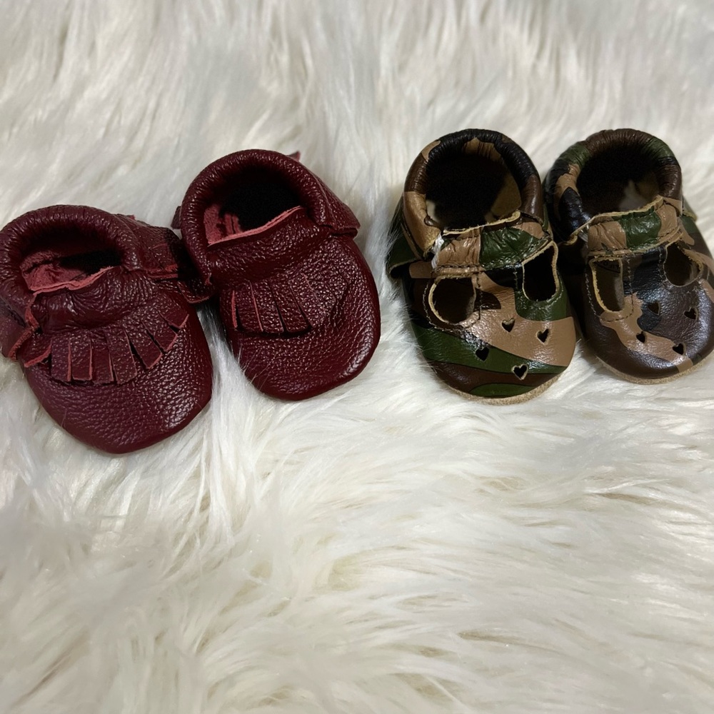 Baby leather shoes. Excellent condition!